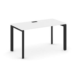 Стайл Проджект Некст / Style Project Next Стол письменный SN-59P.SP-015 Белый/Металл Черный/Черный Заглушка 1780*700*750 - Фото предпросмотра