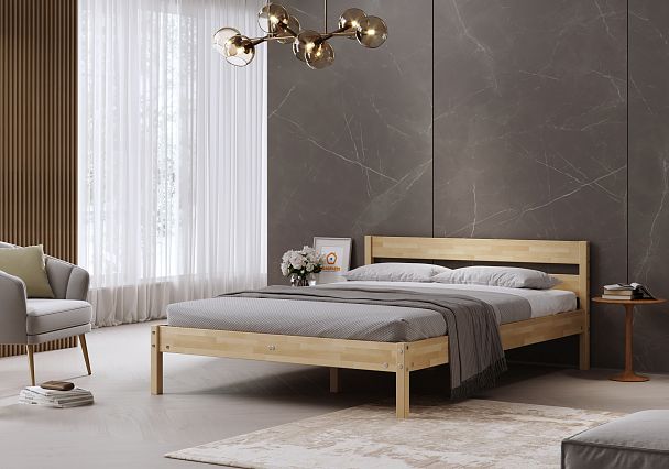 Кровать деревянная Мечта 1800*2000, береза, цвет натуральный - Вид 4