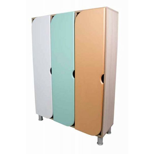 Шкаф 3-секционный, фасад ЛДСП - Вид 2