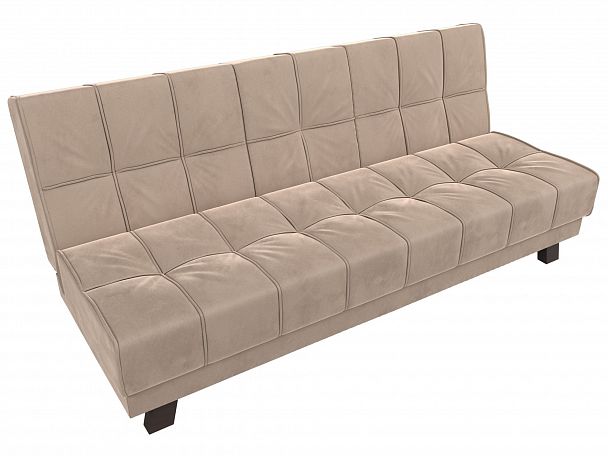 Прямой диван Винсент (полностью велюр бежевый) - Вид 5