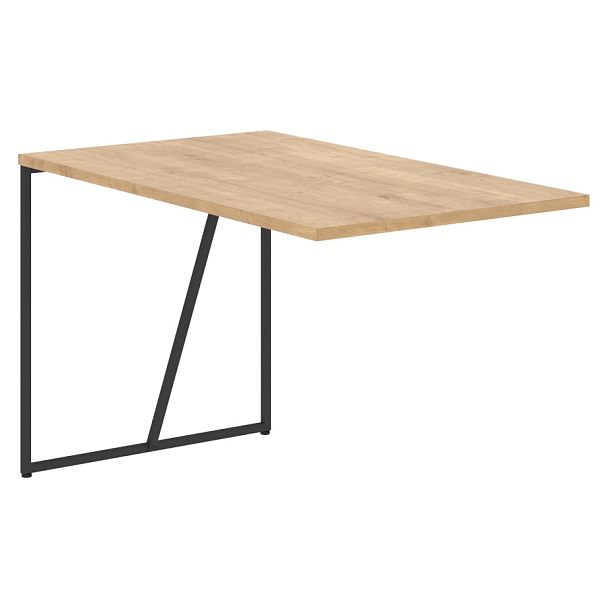 Брифинг-приставка LB 127 Дуб Бофорд/Черный 1200х700х750 LOFTIS - Вид 1