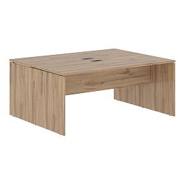 Стол двойной ED2ST 1767 Дуб Денвер светлый/Мокко 1760х1346х750 EDIS - Фото предпросмотра