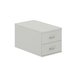 Подвесная тумба с 2 ящ., 700,  400х518х342  / корпус: серый бархат; фасады: серый бархат Сигма / Sigma - Фото предпросмотра