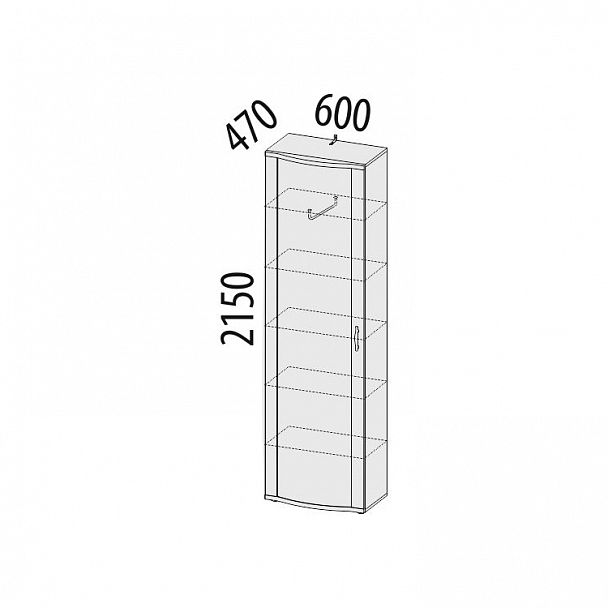 Шкаф для одежды "Александрия" 31.19 - Вид 2