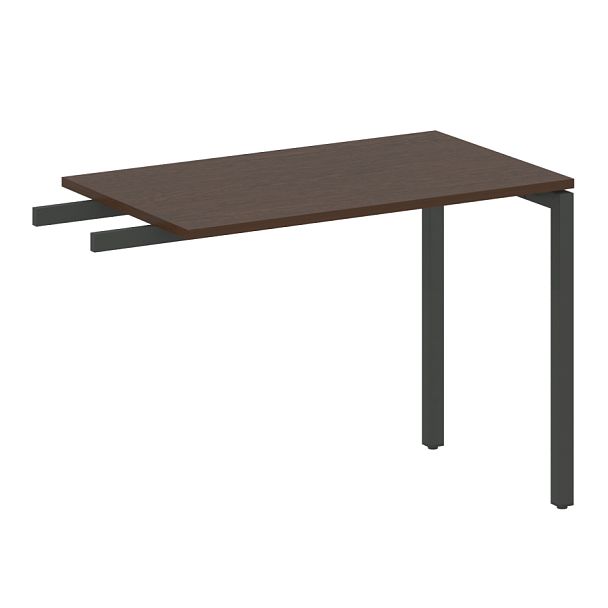 Metal System Quattro Приставной элемент на П-образном м/к 40БП.ПР-3 Венге/Антрацит металл 1000*600*750 - Вид 1
