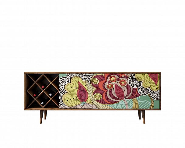 Комод "Berber" удлиненный с бутылочницей 6 принт - Вид 4