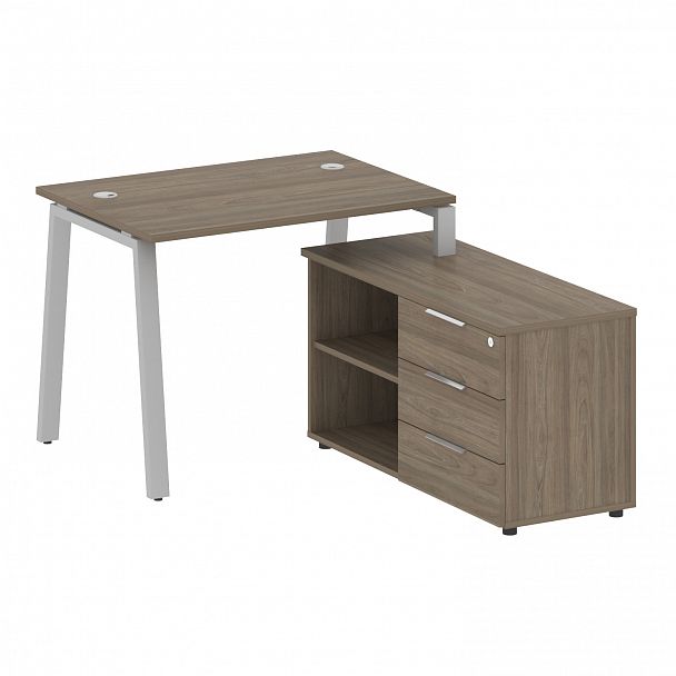 Рабочая станция "Metal System" БА.РС-СТС-2.1 вяз/серый - Вид 1