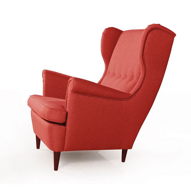 Кресло Redford, рогожка красный - Вид 2