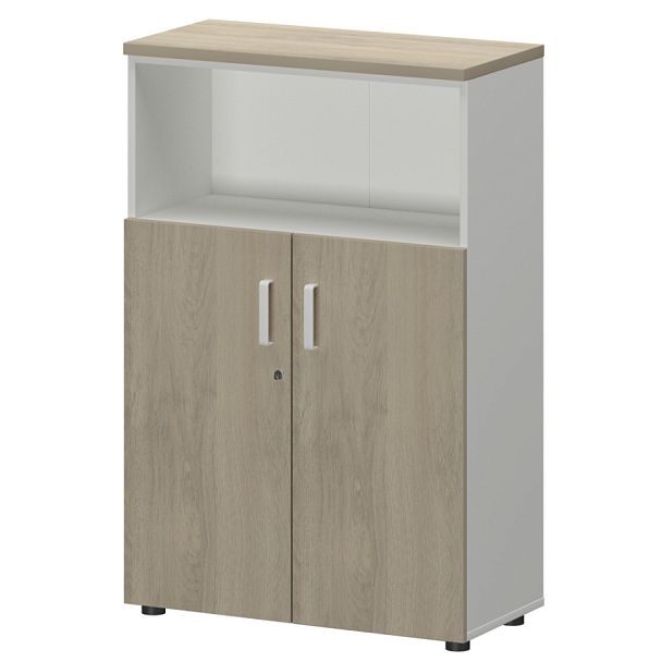 Шкаф СМШ-38Д2 Тип2 Белый/Кронберг 792x380x1214 Смарт - Вид 1