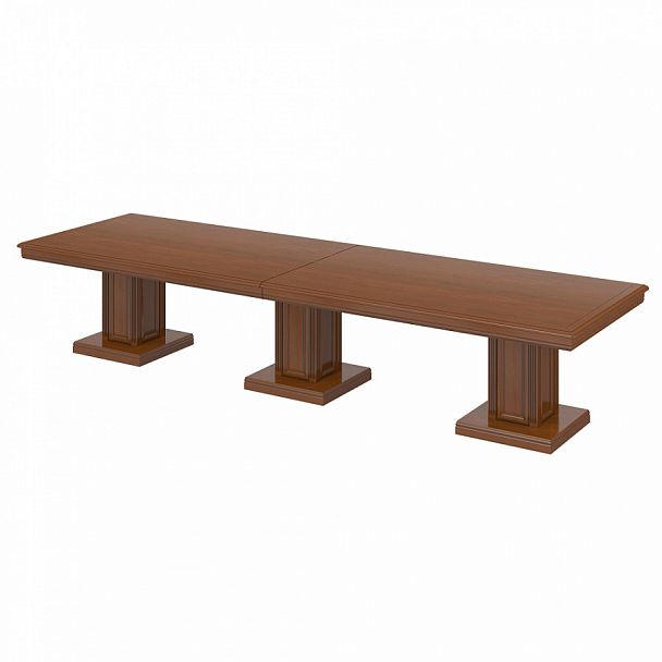 Стол для переговоров модульный "Версаль" ПК-ВР-СТГ400Х117-В2-209 орех орвието - Вид 1