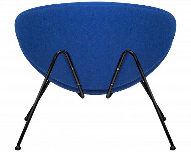 Кресло дизайнерское DOBRIN EMILY (синяя ткань AF6, черное основание) - Вид 5