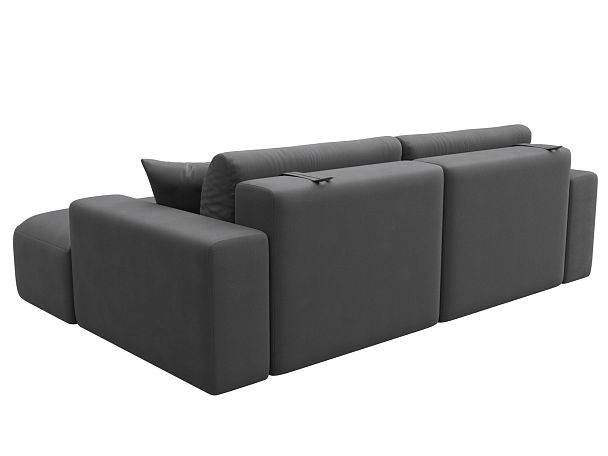 Диван угловой Лига-036 НПБ Классик правый угол Искусственная замша серый - Вид 6