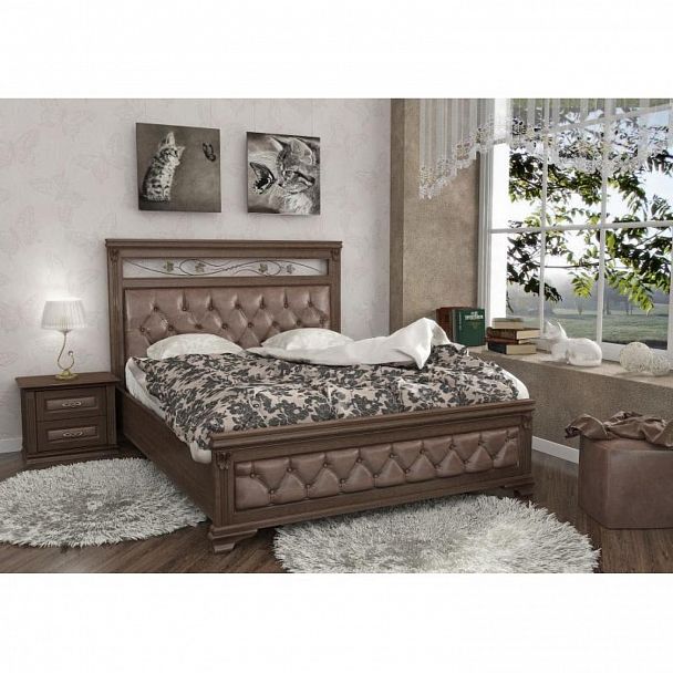 Кровать "Валенсия-2 160" сосна - Вид 1