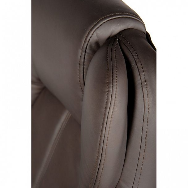 Кресло Верса / (brown) сталь + хром / темно-коричневая экокожа - Вид 12