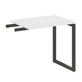 Metal System Quattro Приставной элемент на О-образном м/к 40БО.ПР-2 Белый/Антрацит металл 800*600*750 - Фото предпросмотра