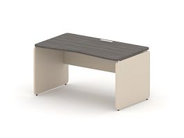 RAC002-14x8 ACCORD Стол симметричный, без заглушек 1400х800х735 Дуб Термо/Кашемир - Фото предпросмотра