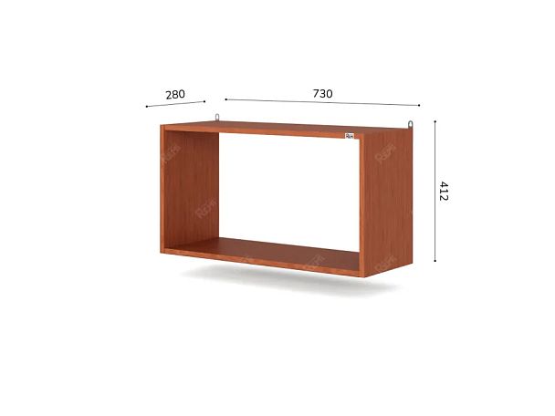 ЛАЙТ / LIGHT RLG064 Настенная полка 73x28x41,2 Орех Итальянский - Вид 5