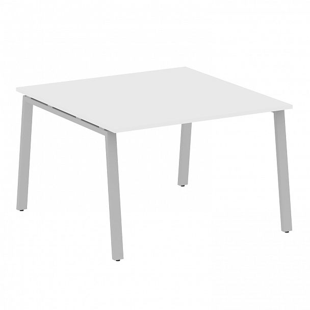 Стол для переговоров "Metal System" БА.ПРГ-1.2 белый/серый - Вид 1
