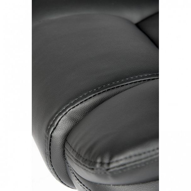 Кресло Верса / (black) сталь + хром / черная экокожа - Вид 14