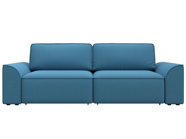 Диван прямой Лига-048 НПБ Рогожка голубой - Вид 2