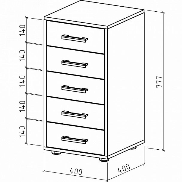 Комод Остин-3 - Вид 2