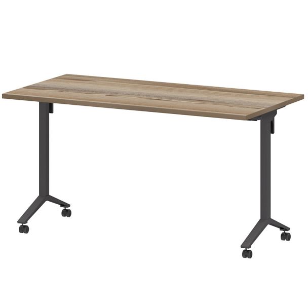 Стол мобильный складной МБ25-140.70 Дуб сафари/Антрацит 1400x700x750 Моби - Вид 1