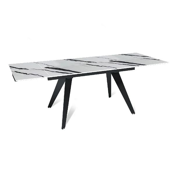 Стол раскладной Rhein (140+40+40), керамика глянцевая Panda White - Вид 5