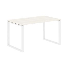 Стол прямой EQST 1380 Ясень Траун/Белый 1360х800х750 EDIS - Фото предпросмотра