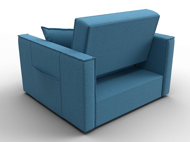 Кресло-кровать Лига-104 (80) Рогожка голубой - Вид 5