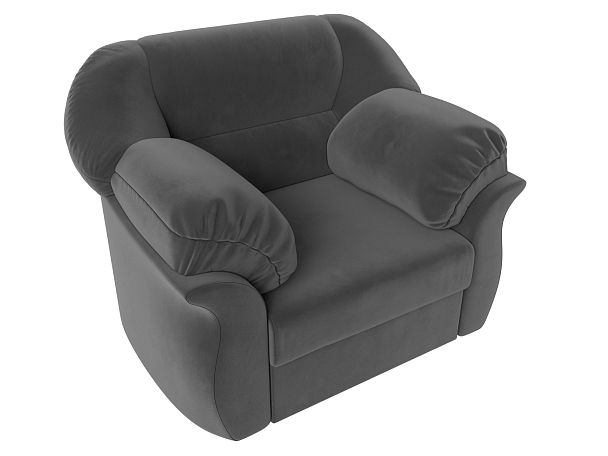 Кресло Карнелла (полностью велюр серый) - Вид 5