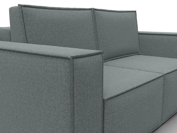 Диван прямой Куба мини Рогожка серый - Вид 4