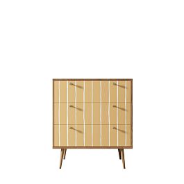 Комод Berber три ящика 43 принт арт BB40/Print_43 - Фото предпросмотра