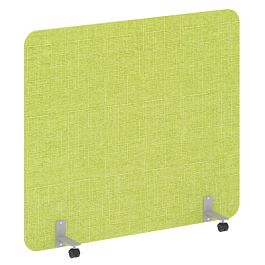 R-line soft Перегородка на металлических опорах, на роликах AP.R-160-140 Romeo 07/Серый металл 1600*18*1400 - Фото предпросмотра