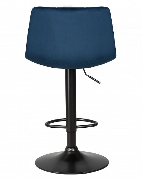 Стул барный DOBRIN TAILOR BLACK (синий велюр (MJ9-117)) - Вид 5