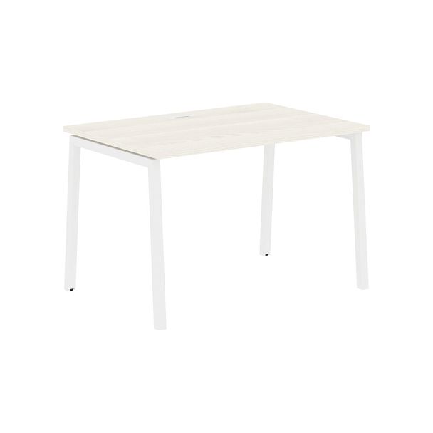 Стол прямой ELST 1180 Ясень Траун/Белый 1160х800х750 EDIS - Вид 1