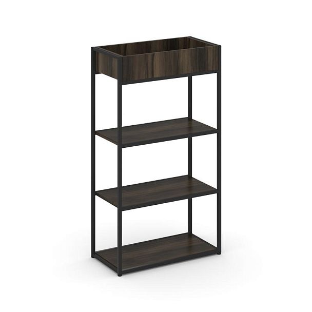 Rift Стеллаж металлический высокий приставной RF.STM-003 Дуб Мали/Металл Черный 796*350*1250 - Вид 1