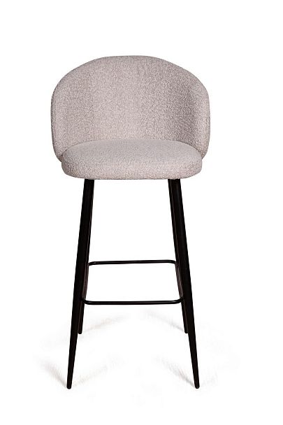 Стул барный Vito, букле серый / опора конус - Вид 3