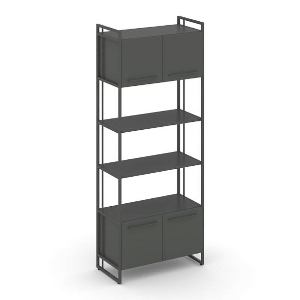 Rift Шкаф 5 ниш широкий RF.SS-54 Антрацит/Металл Антрацит 798*396*2010 - Вид 1