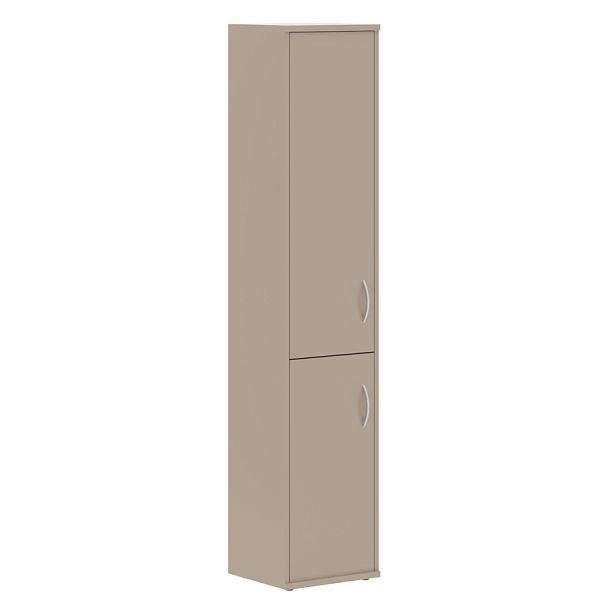 Шкаф колонка с глухой средней и малой дверьми СУ-1.3(L) Мокачино 406х365х1975 IMAGO - Вид 1