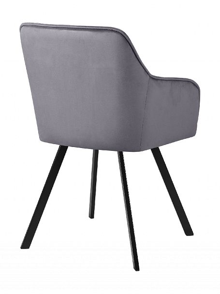 Кресло поворотное Мони, темно-серый H-15/черный - Вид 5