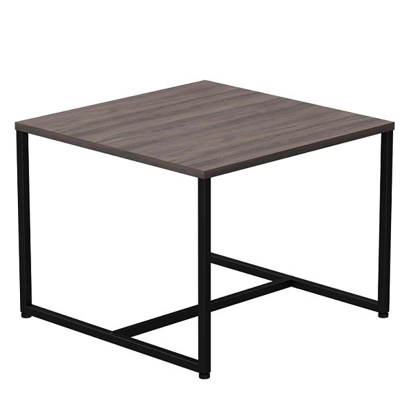 Стол журнальный Everprof EVO 604х604х460 Дуб Пасадена/Черный - Вид 1