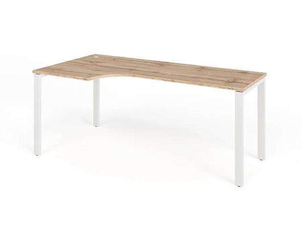 TANDEM RTD078-MK-180L-V Стол угловой на металлокаркасе левый 1800х900х750 Вотан/Белый - Вид 1