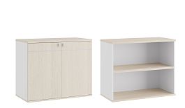 Креденция Tess 90x45x75 дуб шамони светлый - Фото предпросмотра