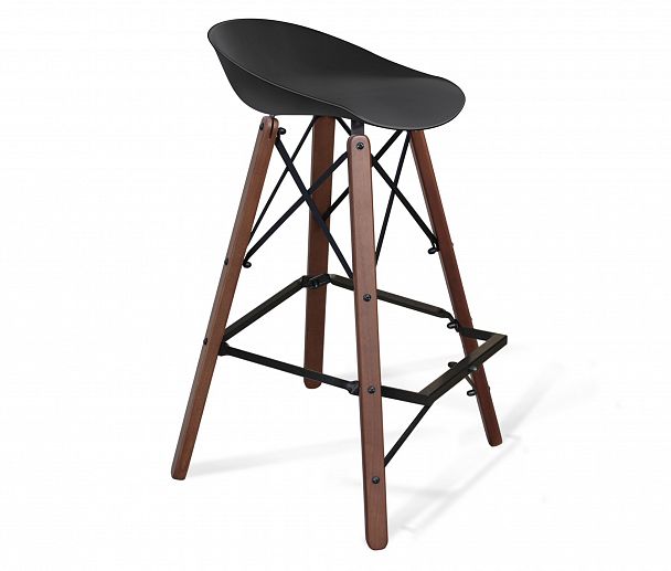 Стул барный Sheffilton SHT-ST19/S80 черный/темный орех - Вид 1