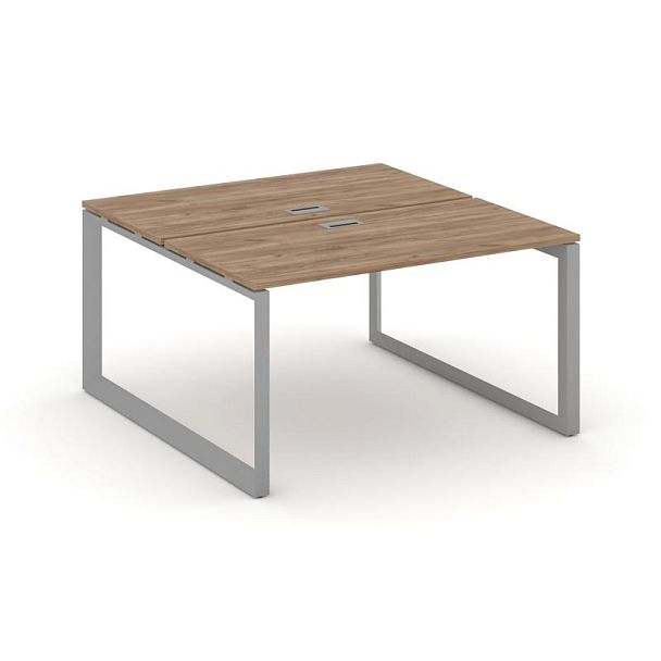 Style Project Next Рабочая станция двухсторонняя SN-59O.DRS-023 Дуб Табак/Металл Серый/Серебро Заглушка 1380*1632*750 - Вид 1