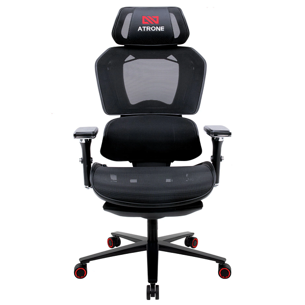 Кресло ATRONE (АТРОН) "Optimus ER-707", адаптивный механизм со слайдером, сетка, черный/красный, 532968 - Вид 10