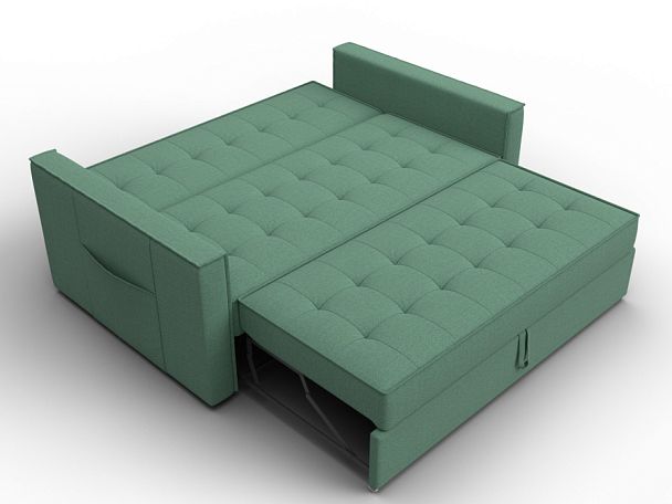 Диван прямой Лига-104 (140) Рогожка зеленый - Вид 8