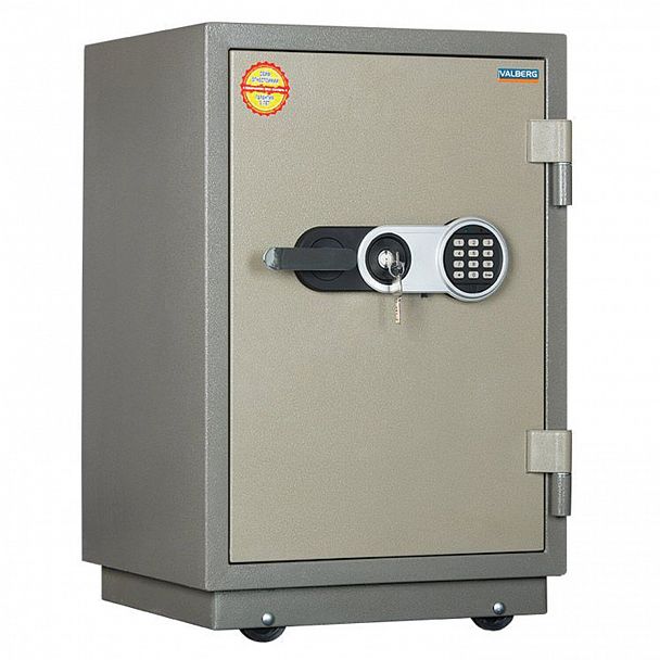Сейф огнестойкий VALBERG "FRS-73T EL", 732х485х431 мм, 86 кг, электронный замок + ключ, трейзер, крепление к полу - Вид 4
