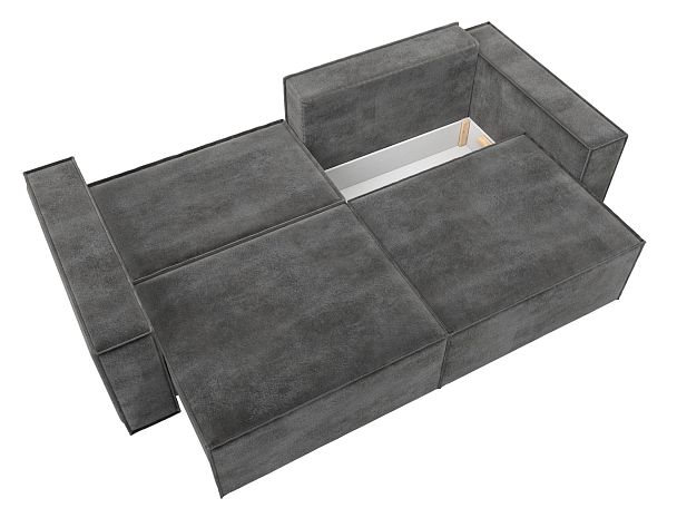 Диван прямой Куба Велюр серый - Вид 10