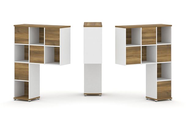 Concept Надставка высокая CN.DNV-001 Сандал Янтарный/Белый Бриллиант/Металл Белый 1099*350*1486 - Вид 1